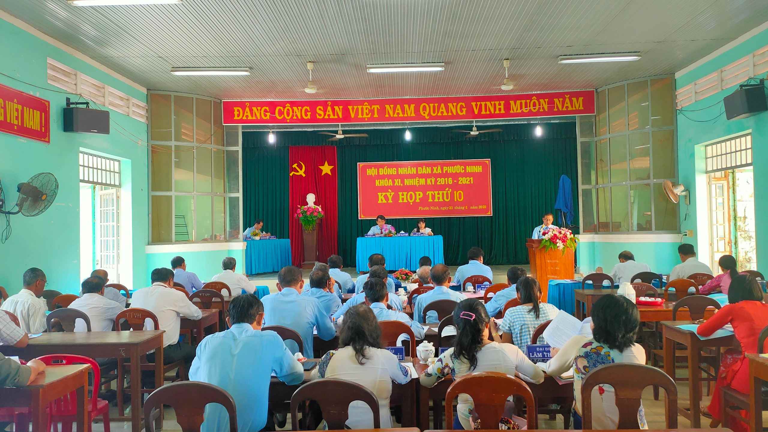 Hội đồng nhân dân xã Phước Ninh, huyện Dương Minh Châu: Tổ chức kỳ họp thứ 10 HĐND xã khóa XI, nhiệm kỳ 2016-2021